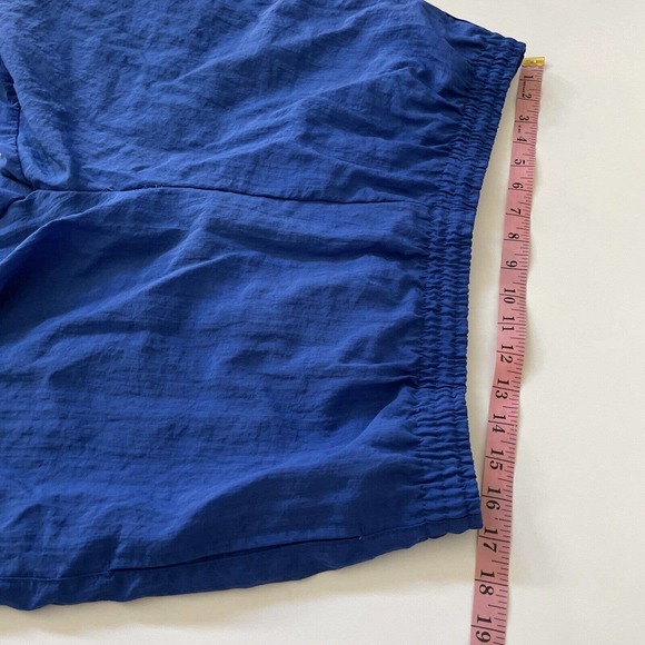 Vintage Adidas Swim Trunks Y2K Trefoil Logo Lined Board Shorts Blue 3 Stripe 90s - Picture 6 of 11